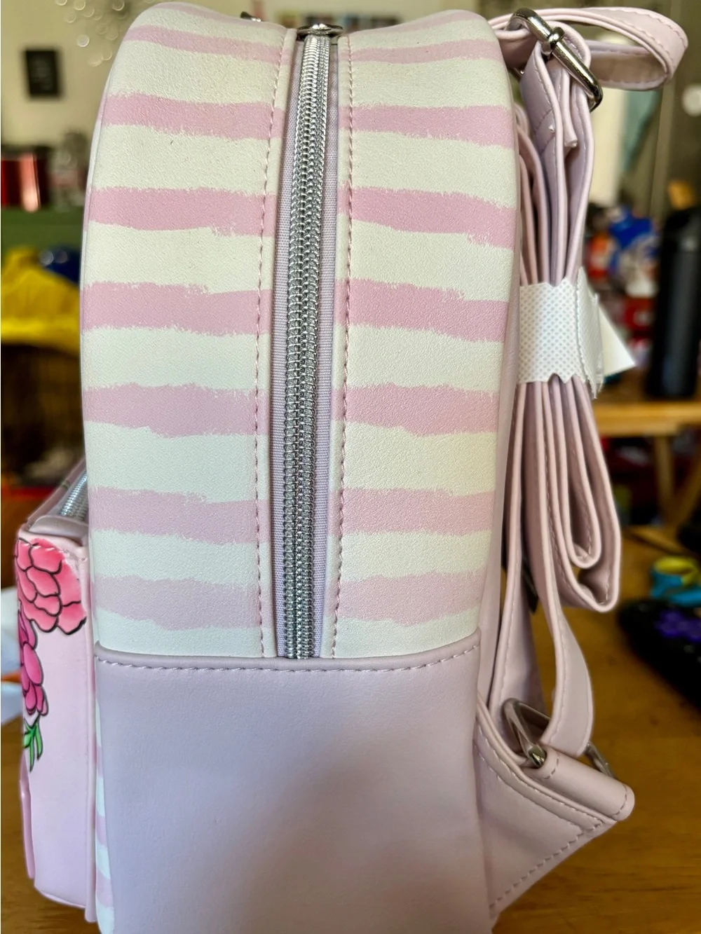 Disney Loungefly Aristocats Marie Pink Floral Mini Backpack NWT